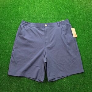 Southern Proper Shorts Mens 36 Medieval Blue Performance Golf Flat Front NWT